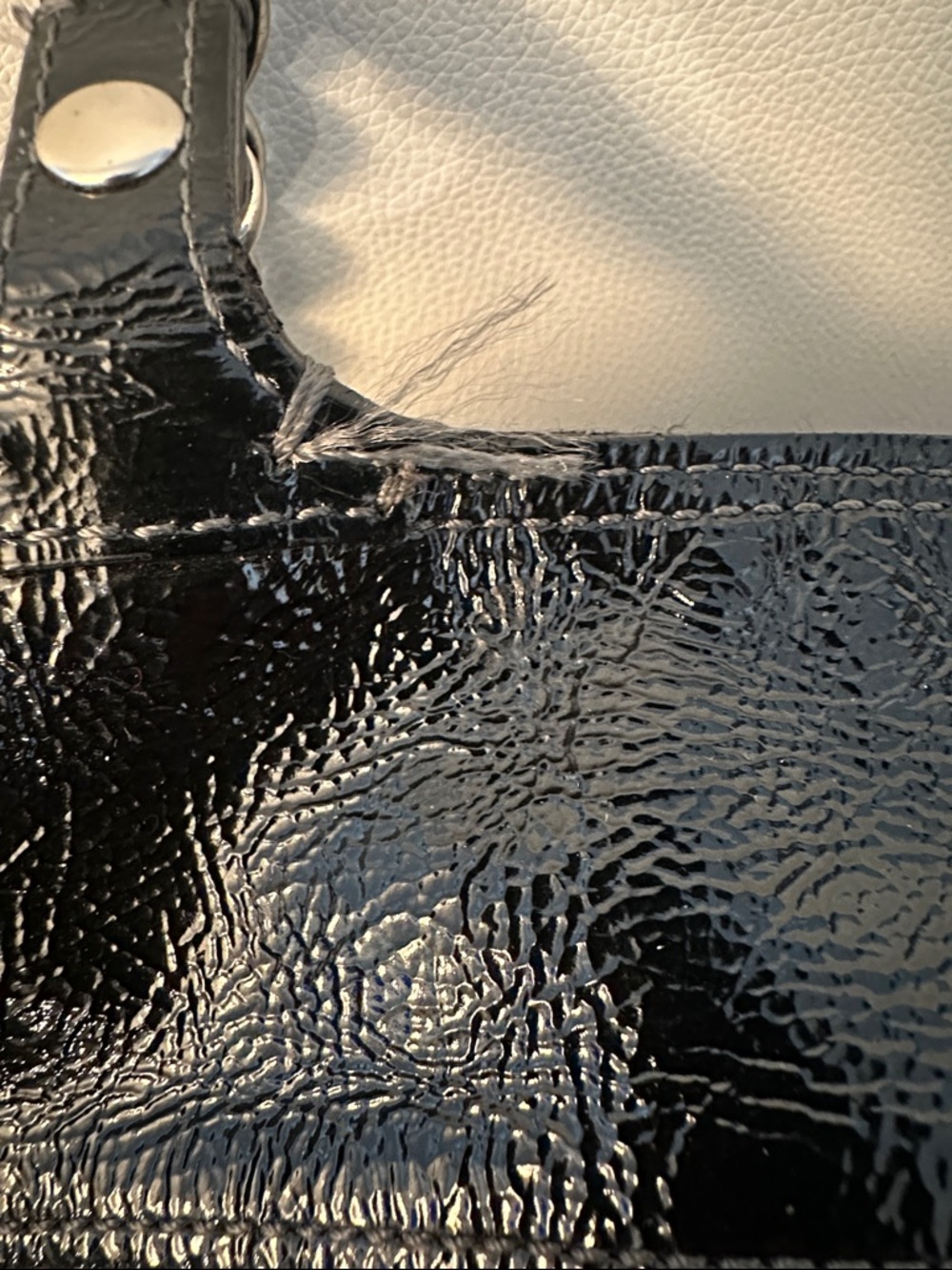 Coach Tribeca Madison Tote Jacquard/Patent Leather w/ Branded Dust Bag GUC - Picture 11 of 12